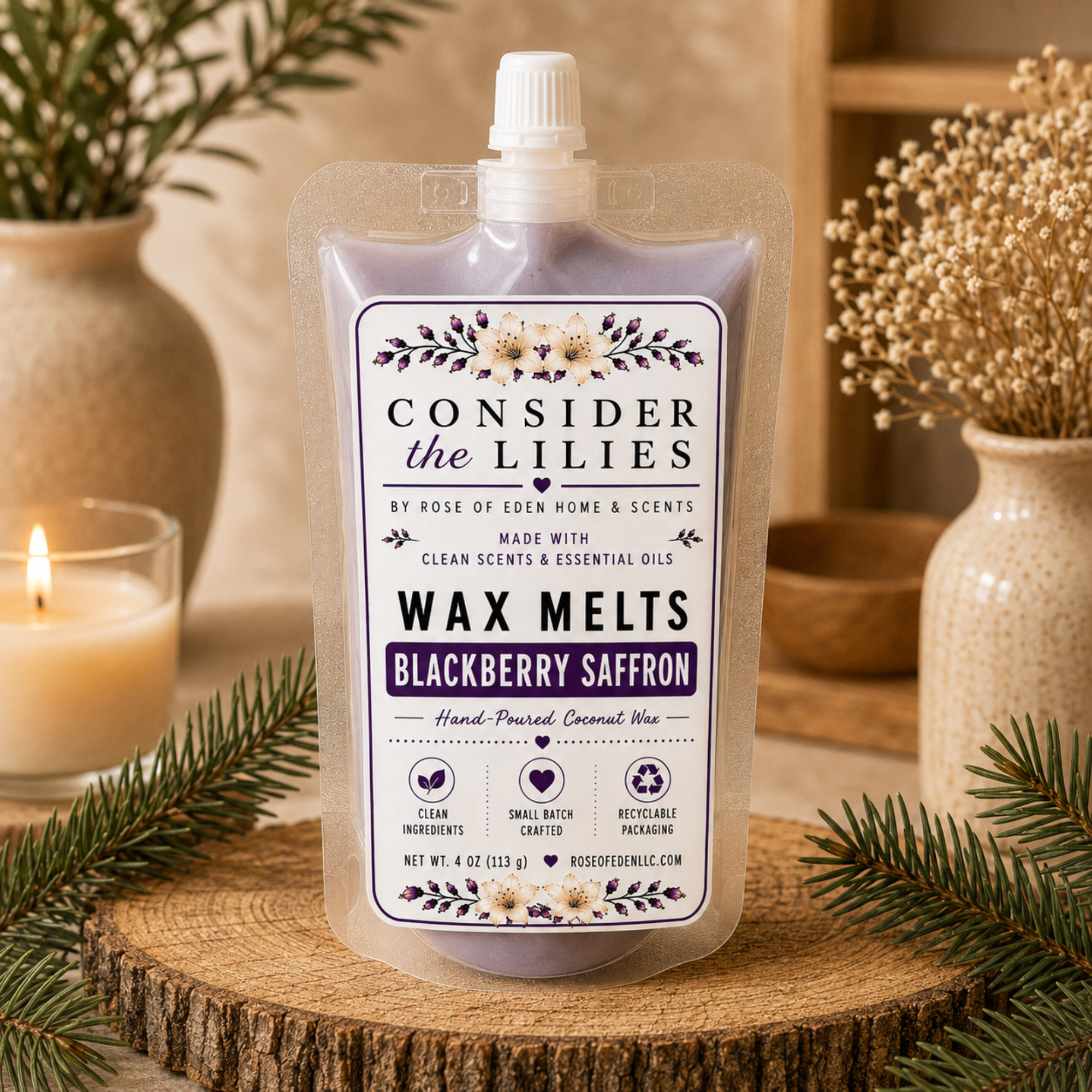 Wax Melts – Blackberry Saffron | Consider the Lilies