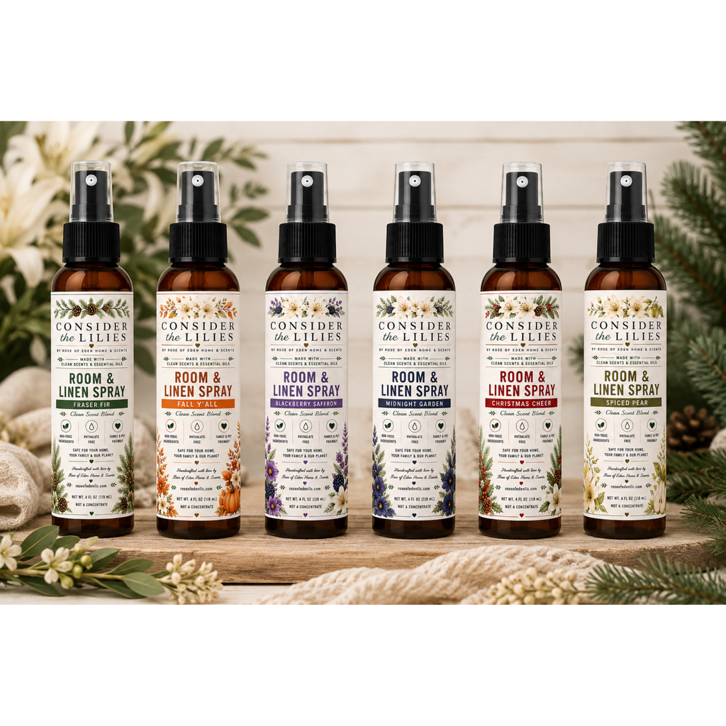 Room & Linen Spray – Christmas Cheer | Consider the Lilies