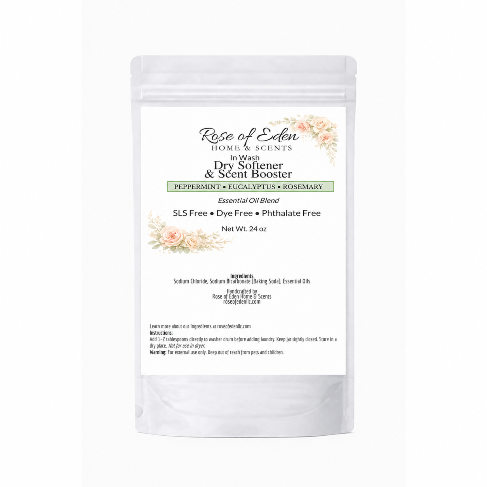 In-Wash Dry Softener and Scent Booster for Laundry, Handcrafted, Gentle formula, All Natural
