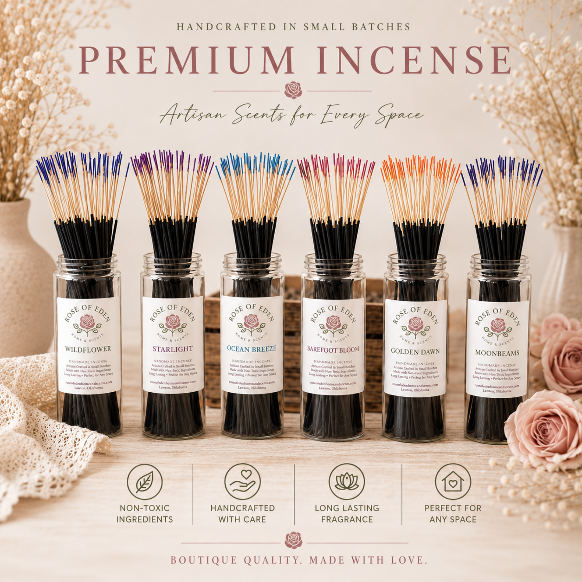Earth Inspired Blends Incense | 20 ct Tubes and Bulk Bags