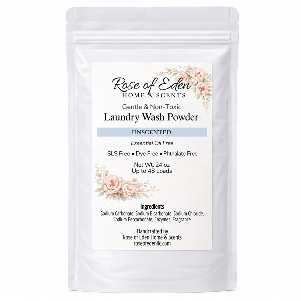 Laundry Wash Powder with Enzymes, Gentle formula, All Natural