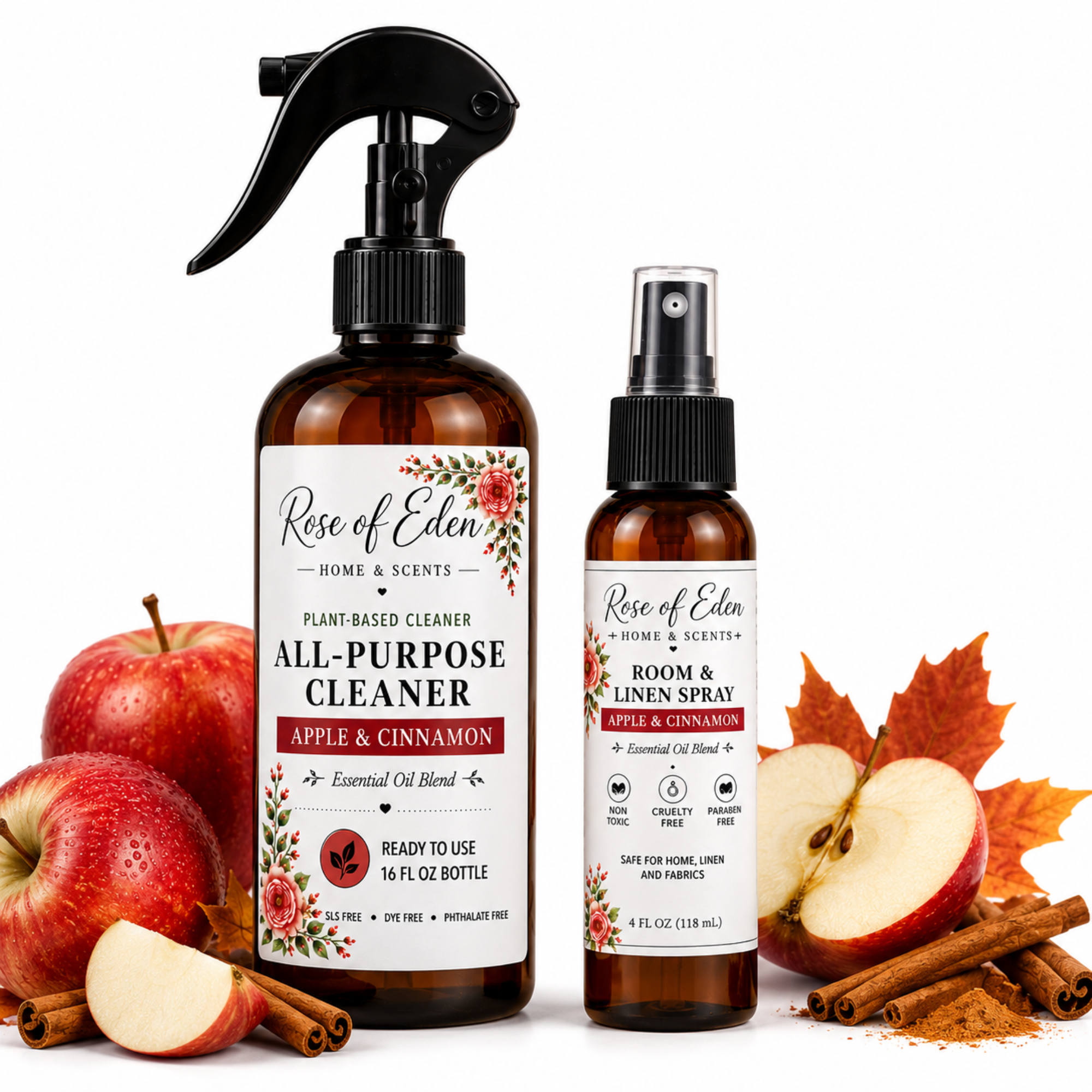 Apple & Cinnamon All-Purpose Cleaner and Room Spray Set
