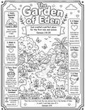 Garden of Eden Kids Coloring Page Digital Download