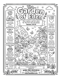 Garden of Eden Kids Coloring Page Digital Download