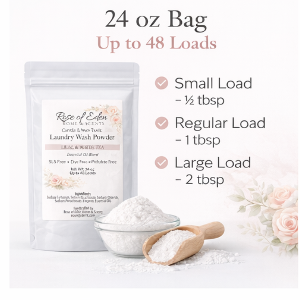 Laundry Wash Powder with Enzymes, Gentle formula, All Natural
