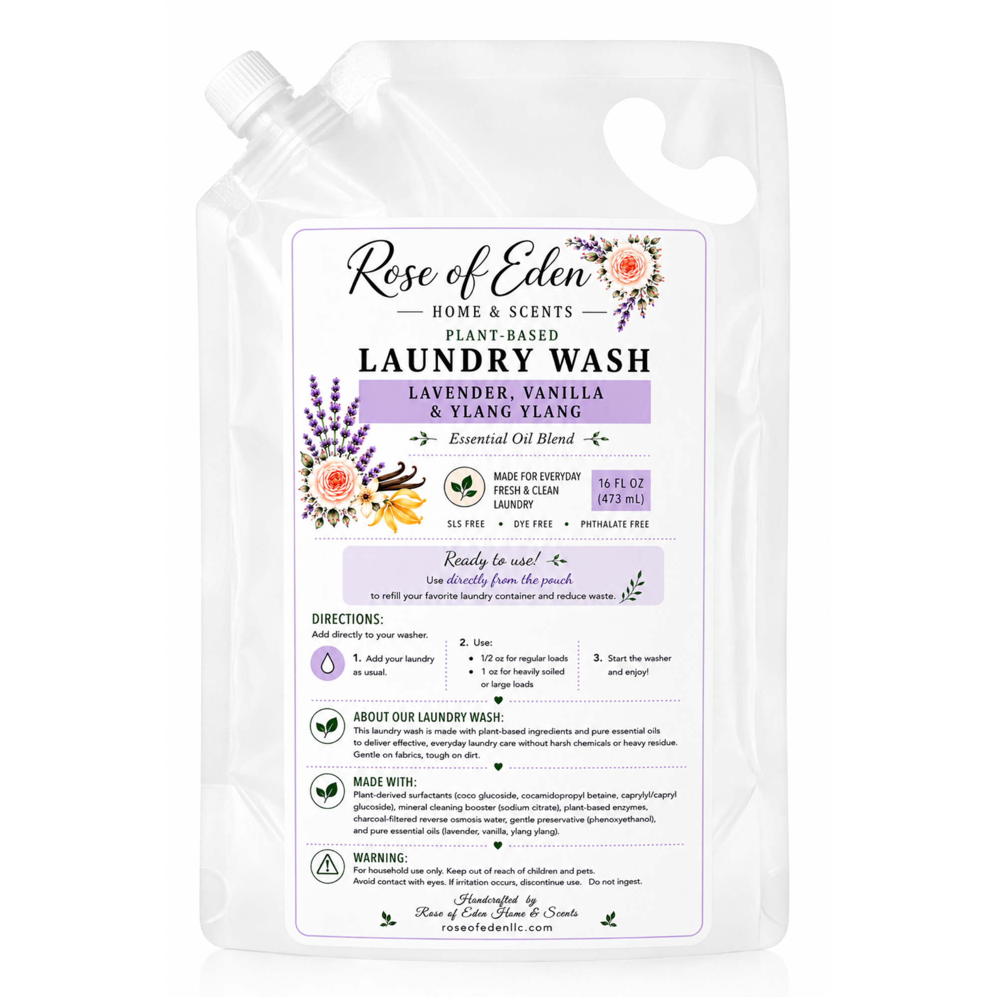 Plant-Based Laundry Wash – Essential Oils| Ready-to-Use Liquid