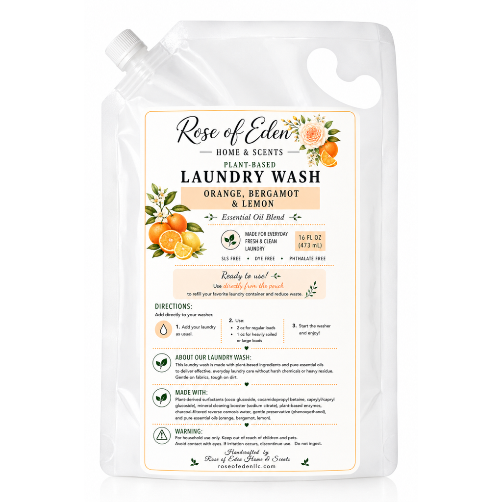 Plant-Based Laundry Wash – Essential Oils| Ready-to-Use Liquid