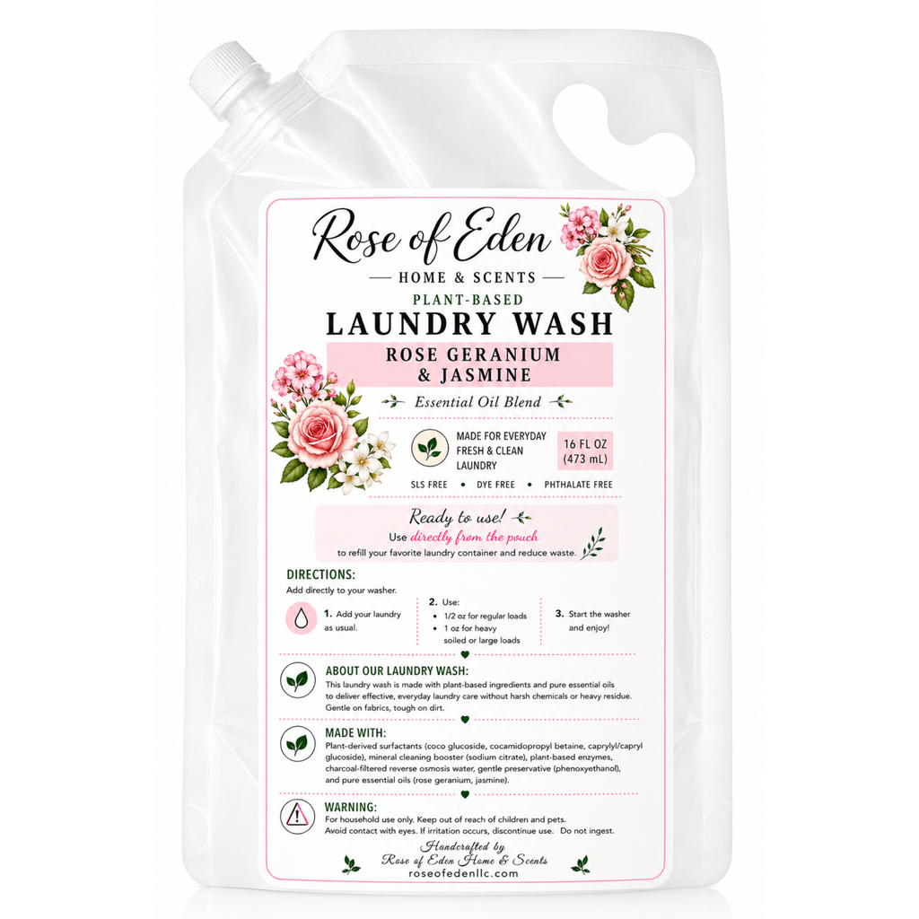 Plant-Based Laundry Wash – Essential Oils| Ready-to-Use Liquid