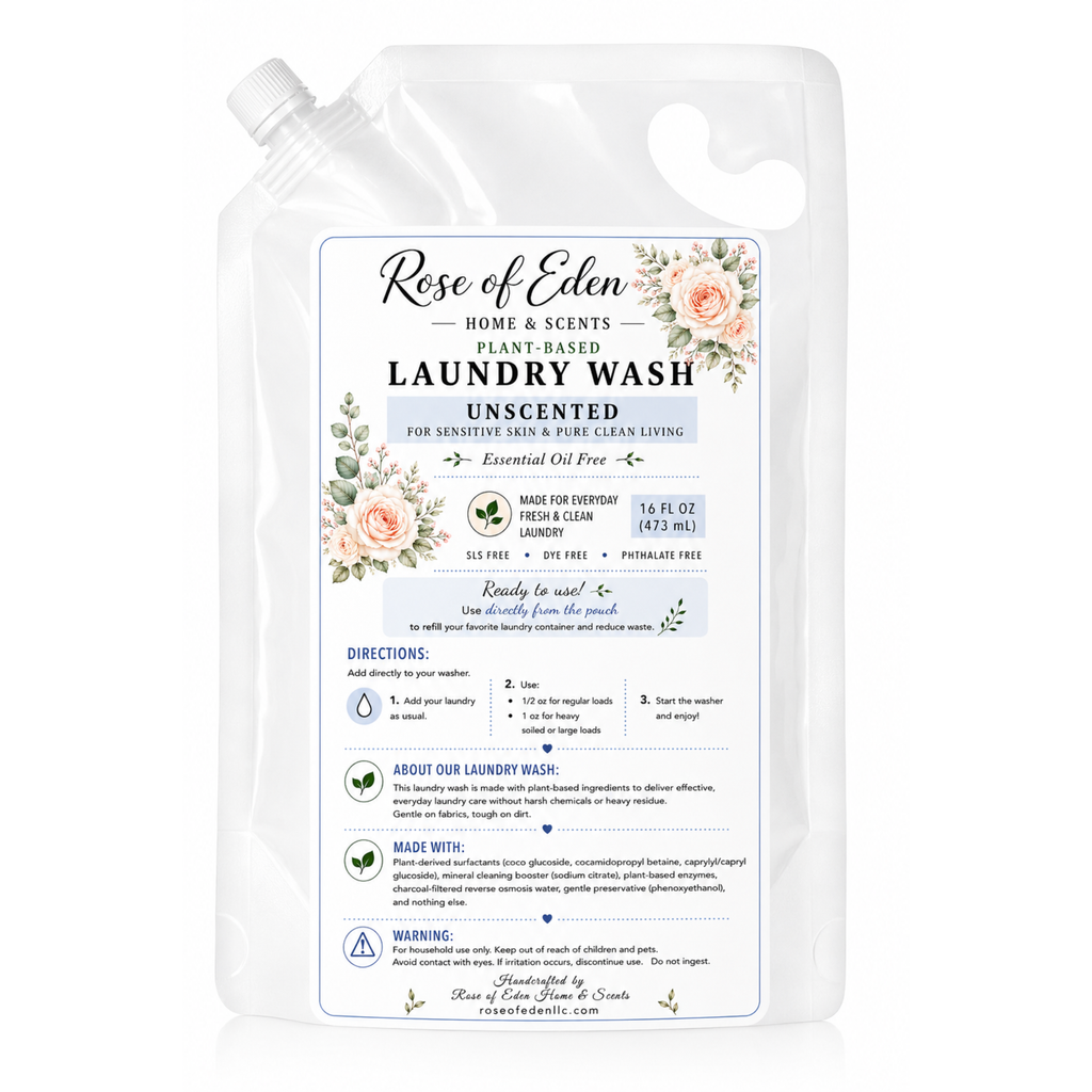 Plant-Based Laundry Wash – Essential Oils| Ready-to-Use Liquid