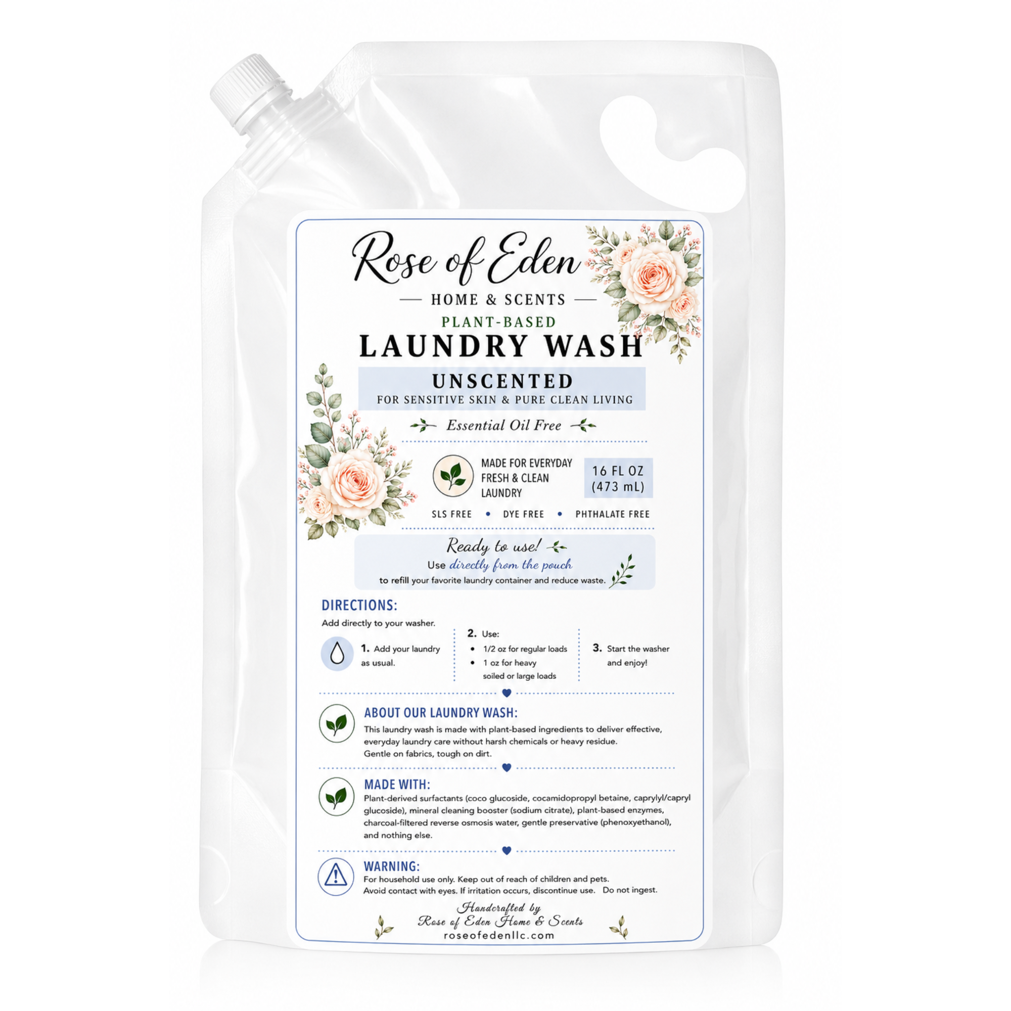 Plant-Based Laundry Wash – Essential Oils| Ready-to-Use Liquid