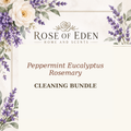 Rose of Eden Peppermint Eucalyptus Rosemary Cleaning Bundle