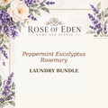 Rose of Eden Peppermint Eucalyptus Rosemary Laundry Bundle