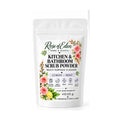 Rose of Eden Lemon & Mint Kitchen & Bathroom Scrub Powder, 4 oz pouch with scoop