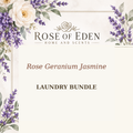 Rose of Eden Rose Geranium Jasmine Laundry Bundle
