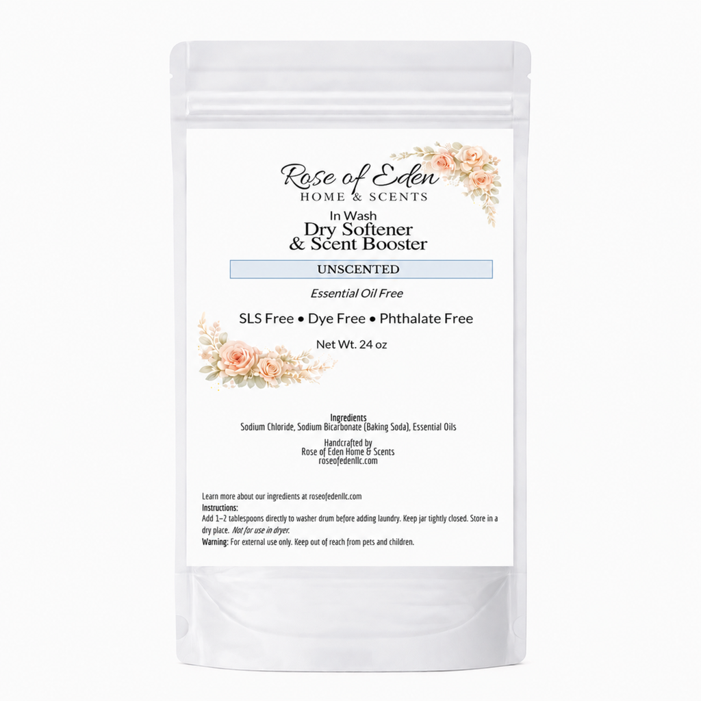 In-Wash Dry Softener and Scent Booster for Laundry, Handcrafted, Gentle formula, All Natural